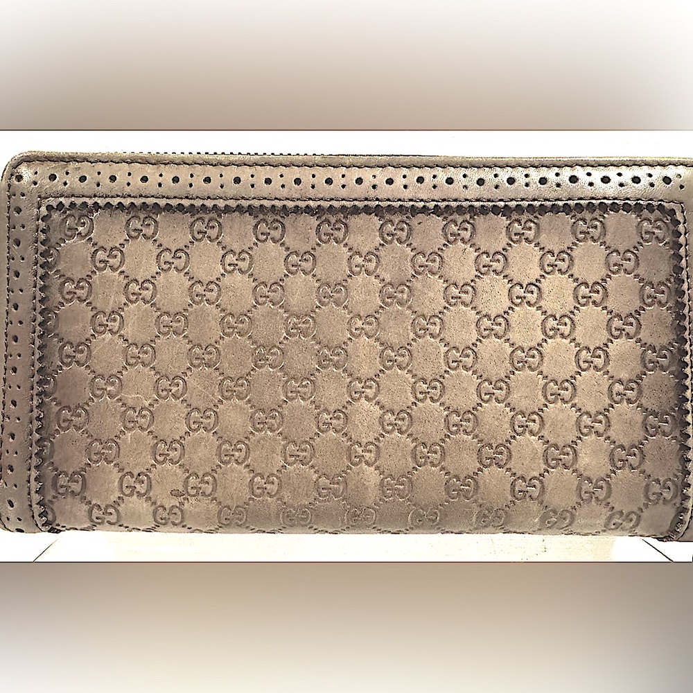 Gucci Guccissima Micro GG Continental Wallet - Rare